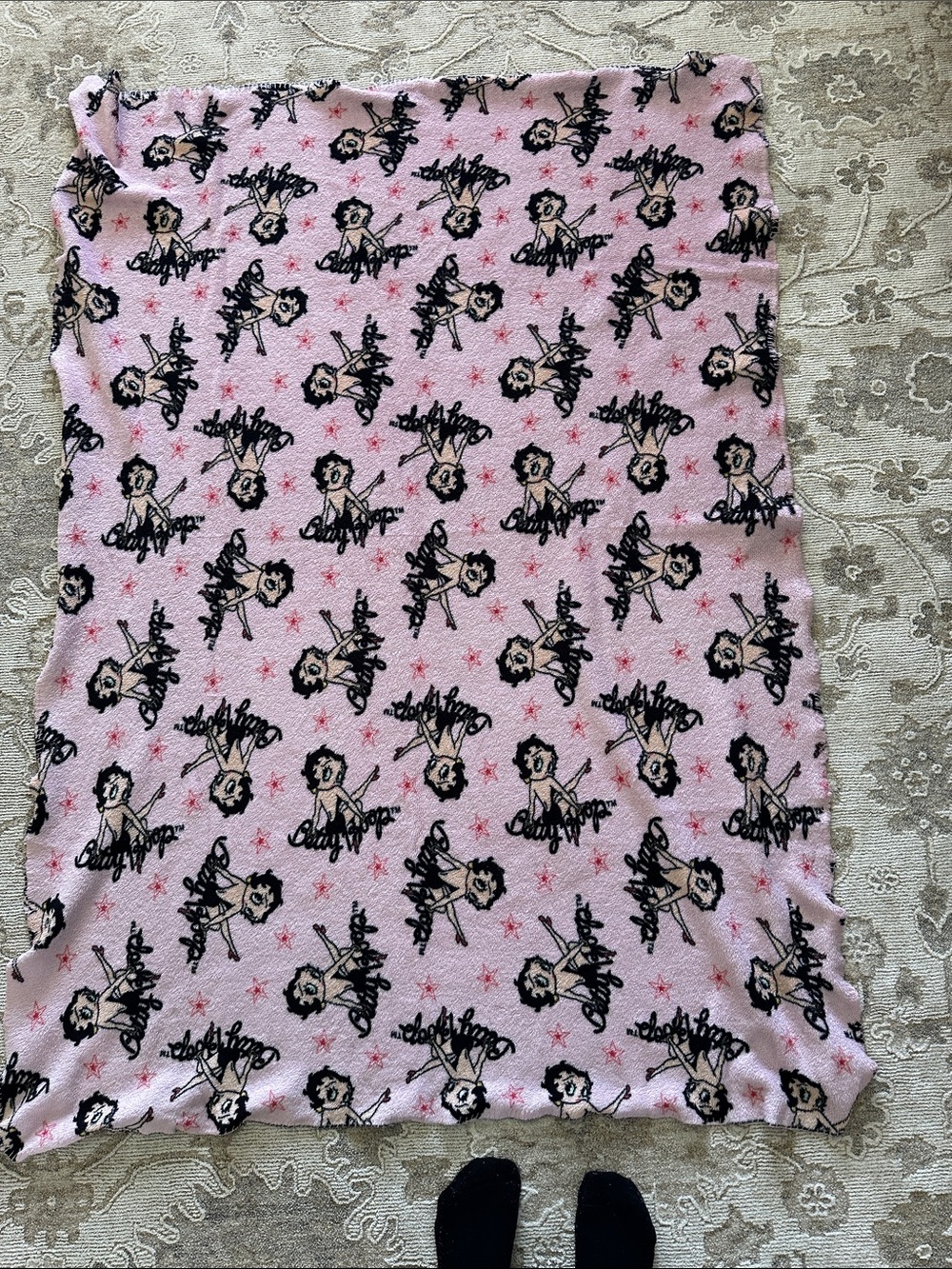 Betty Boop Pink Patterned blanket